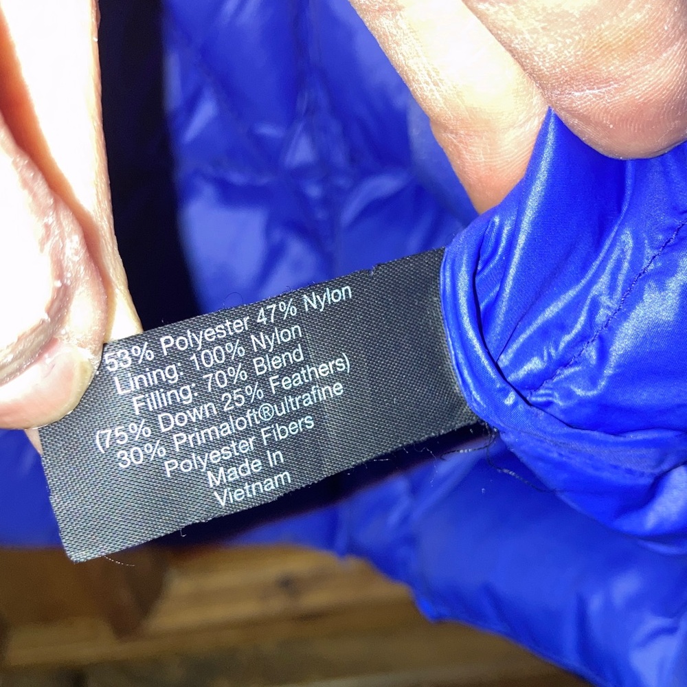 Women Lane Bryant purple blue hooded down puffer coat size 22/24 - Picture 6 of 10